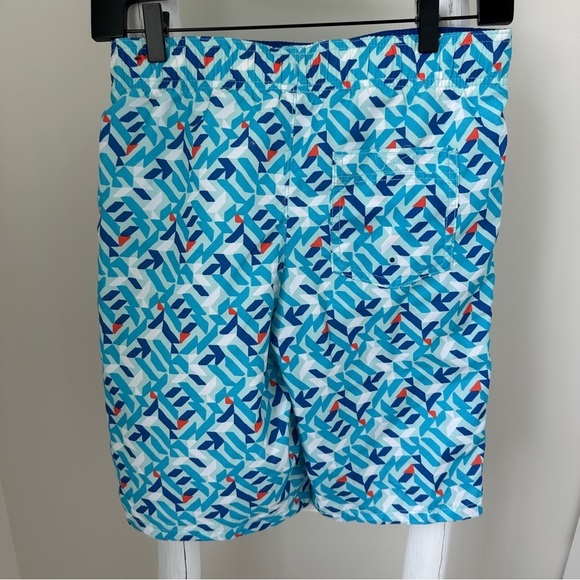 Abercrombie Kids Blue and White Board Shorts Quick-Dry Swim Size Large 14 - Picture 2 of 14